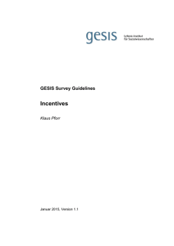 Incentives