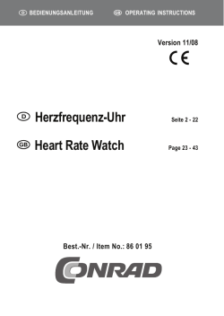 Herzfrequenz-Uhr Heart Rate Watch