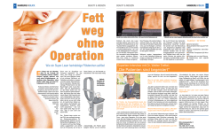 Fett weg ohne Operation - Wie ein Super-Laser - Kosmed
