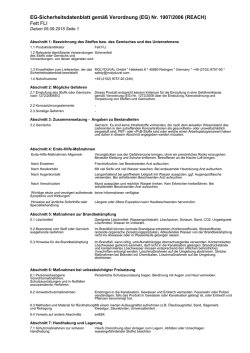 Fett FLI EG-Sicherheitsdatenblatt gem&auml;&szlig;