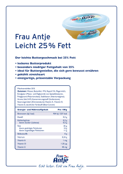 Frau Antje Leicht 25% Fett