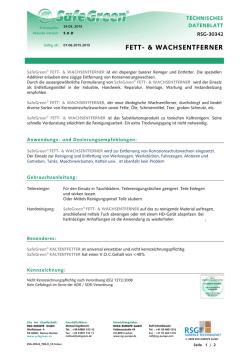 FETT- & WACHSENTFERNER
