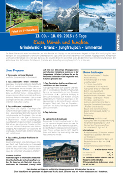 Eiger, M&ouml;nch und Jungfrau - M&uuml;ller-Bus-Reisen / M&uuml;ller-Reise