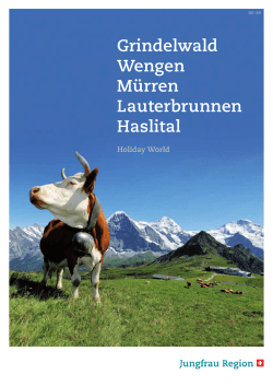 Grindelwald Wengen Mürren Lauterbrunnen Haslital Holiday World