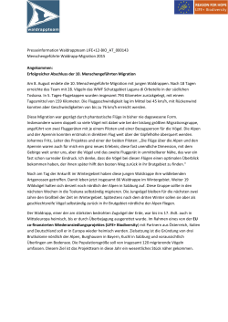 Erfolgreicher Abschluss der 10. Menschengeführten