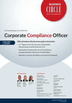 Corporate Compliance Officer