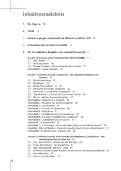 Inhaltsverzeichnis - Schulbuchzentrum Online