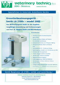 Grosstierbeatmungsger&auml;t Smith LA 2100+