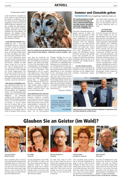 Glauben Sie an Geister (im Wald)?