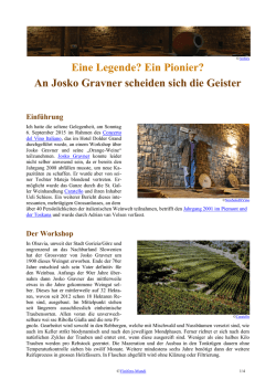 Eine Legende? Ein Pionier? - Vinifera