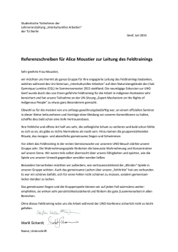 Referenz Seminarteilnehmer über Alice Moustier