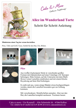 Alice im Wunderland Torte