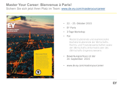 Master Your Career: Bienvenue à Paris!