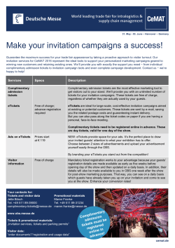 Make your invitation campaigns a success!