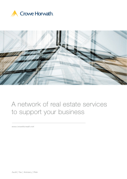 A network of real estate services to support your business