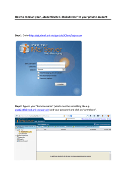 How to conduct your &bdquo;Studentische E