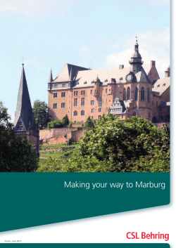 Making your way to Marburg