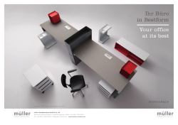 Ihr B&uuml;ro in Bestform Your office at its best - mueller