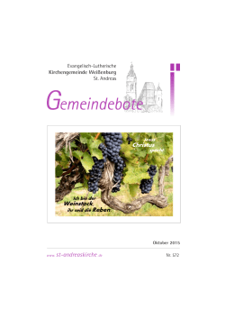Gemeindebot emeindebote - Evang.