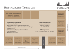 Factsheet Restaurant TURICUM