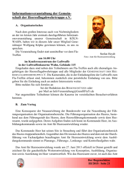 Informationsveranstaltung der Gemein