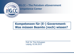 IfG.CC – The Potsdam eGovernment