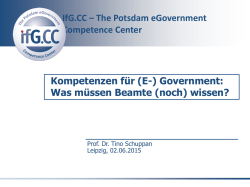 IfG.CC &ndash; The Potsdam eGovernment