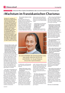 Interview - Franziskanerinnen von Sie&szlig;en