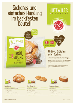 Glutenfreie Produkte Backwaren - Huttwiler