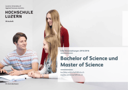 Info-Veranstaltungen Bachelor of Science
