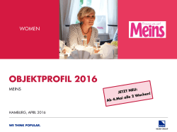 Objektprofil Meins - Bauer Advertising