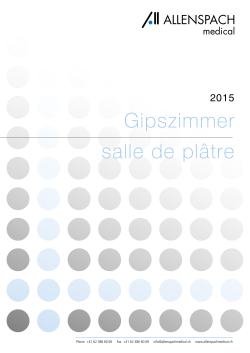 Gipszimmer salle de plâtre