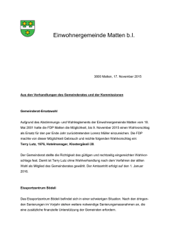 Info vom 17. November 2015