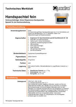 Handspachtel fein