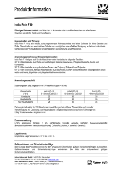 hollu Fein F10 - hollu Systemhygiene GmbH