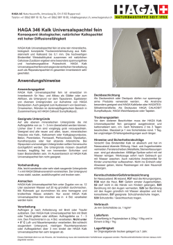 HAGA 346 Kalk Universalspachtel fein