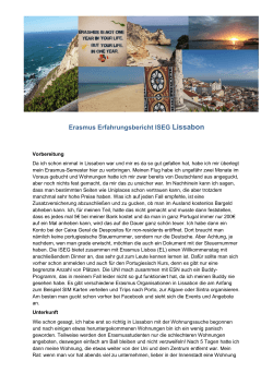 Erasmus Erfahrungsbericht ISEG Lissabon