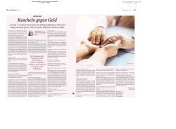 INTERVIEW Kuscheln gegen Geld