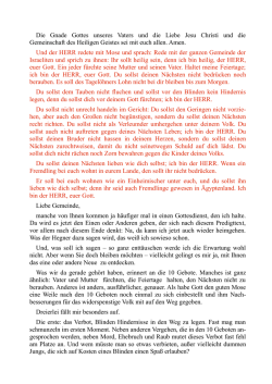 Die Gnade Gottes unseres Vaters und die Liebe Jesu Christi und die