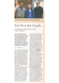 Ein. Fest der Gnade - Katholischen Pfarrei Heilige Familie Bad