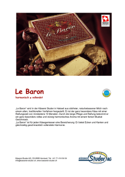 Le Baron - Käserei Studer AG
