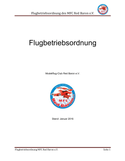 Flugbetriebsordnung - MFC-Red