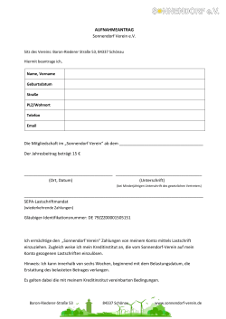 PDF Aufnahmeantrag - Sonnendorf