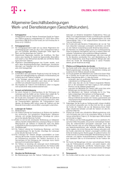 Allgemeine Geschäftsbedingungen Werk- und