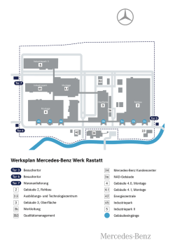Werksplan Mercedes-Benz Werk Rastatt