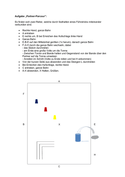 Aufgabe Partnerparcours