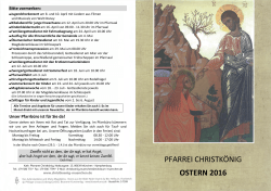Osterbrief 2016 - Erzbistum München und Freising