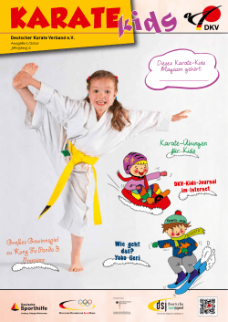 Karate Kids Journal / 1-2016 - Deutscher Karate Verband eV