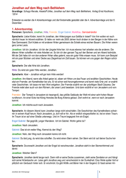 Jonathan auf dem Weg nach Bethlehem