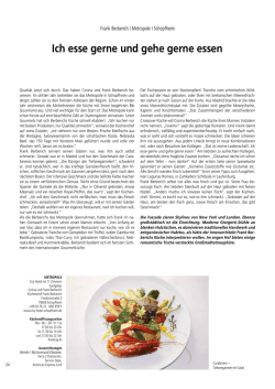 Ich esse gerne und gehe gerne essen